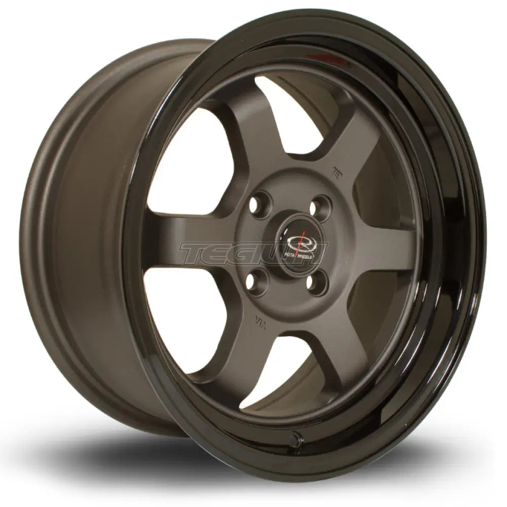 Rota Grid-V Alloy Wheel 15x7 ET20 4x100 Flat Gunmetal 67.1mm CB Alloy Wheels