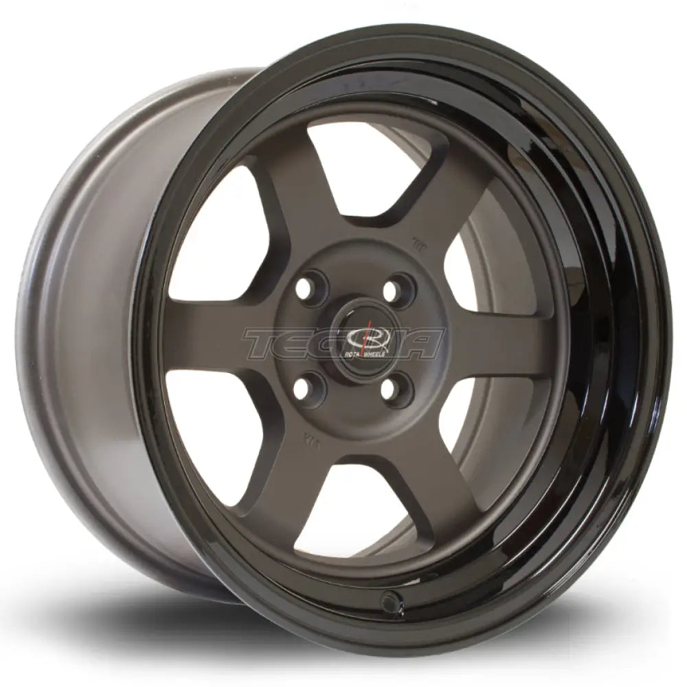 Rota Grid-V Alloy Wheel 15x8 ET0 4x100 Flat Gunmetal 67.1mm CB Alloy Wheels