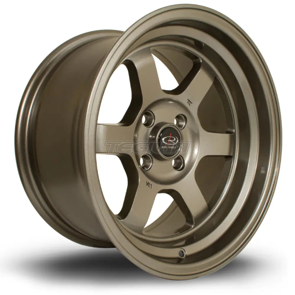 Rota Grid-V Alloy Wheel 15x8 ET0 4x108 Bronze 73mm CB Alloy Wheels