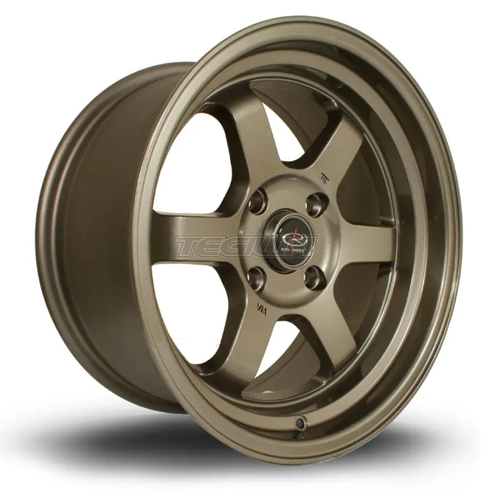 Rota Grid-V Alloy Wheel 16x8 ET20 4x100 Bronze 67.1mm CB Alloy Wheels