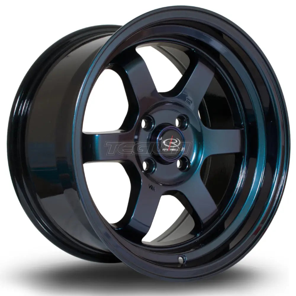 Rota Grid-V Alloy Wheel 16x8 ET20 4x100 Neo Chrome 67.1mm CB Alloy Wheels
