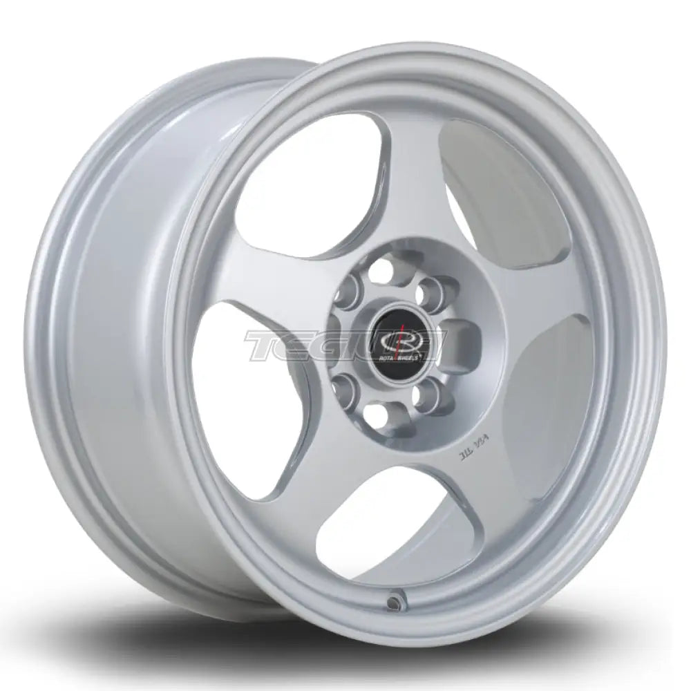 Rota Slip Alloy Wheel 15x7 ET28 4x100 Silver 67.1mm CB Alloy Wheels