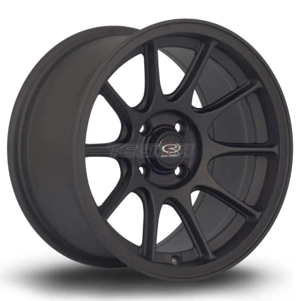 Rota Strike Alloy Wheel 15x8 ET20 4x100 Flat Black 2 67.1mm CB Alloy Wheels
