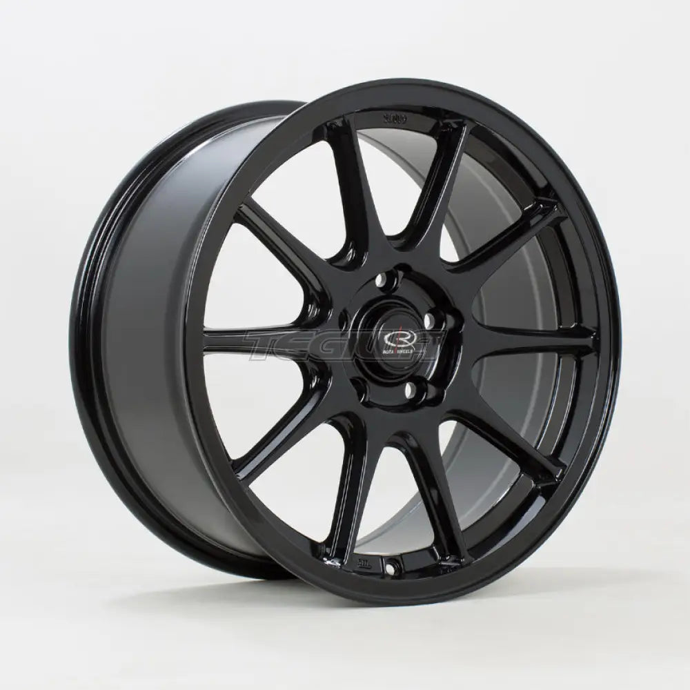 Rota Strike Alloy Wheel 17x8 ET42 5x114 Black 73mm CB Alloy Wheels