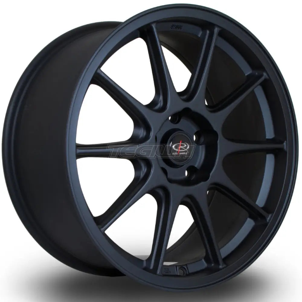 Rota Strike Alloy Wheel 18x8.5 ET44 5x108 Flat Black 73mm CB Alloy Wheels