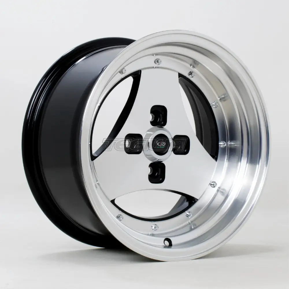 Rota Triad Alloy Wheel 15x8 ET0 4x114 Gloss Black Polished Face 73mm CB Alloy Wheels