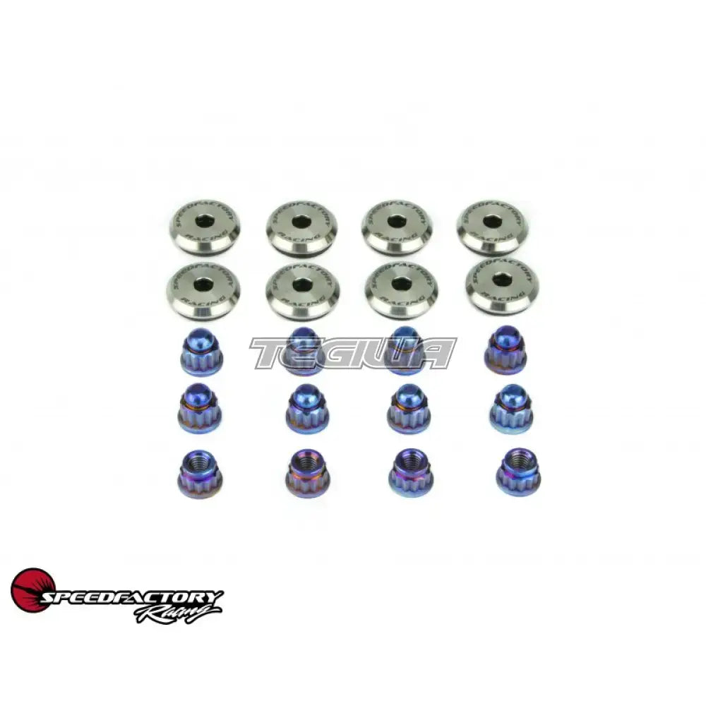 Speedfactory Racing B-Series Vtec Titanium Valve Cover Hardware Kit - Style: BURNT - CLEARANCE SALE Engine Dressup