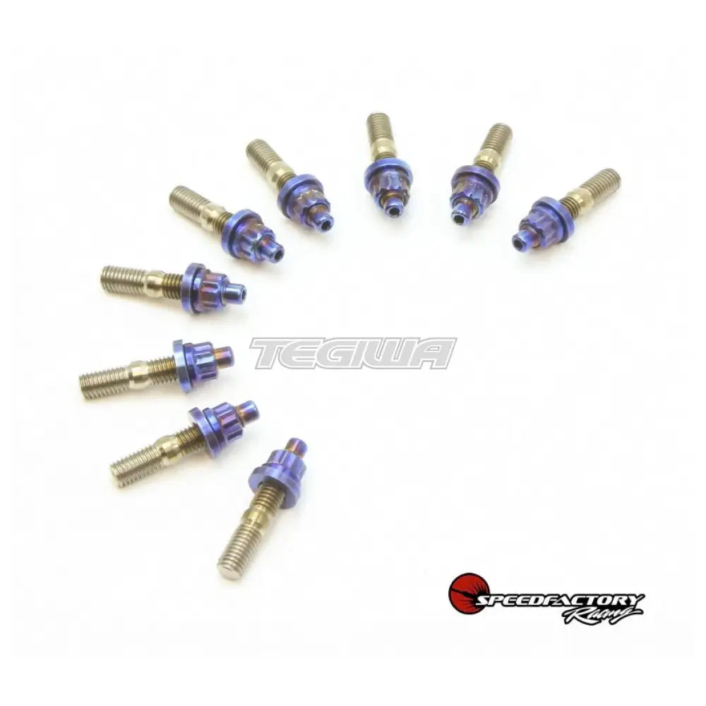 Speedfactory Titanium Intake Manifold Stud Kit - M8 Toyota 1Jz/2Jz - Kit Includes 8Pc Nut, Stud And Washer