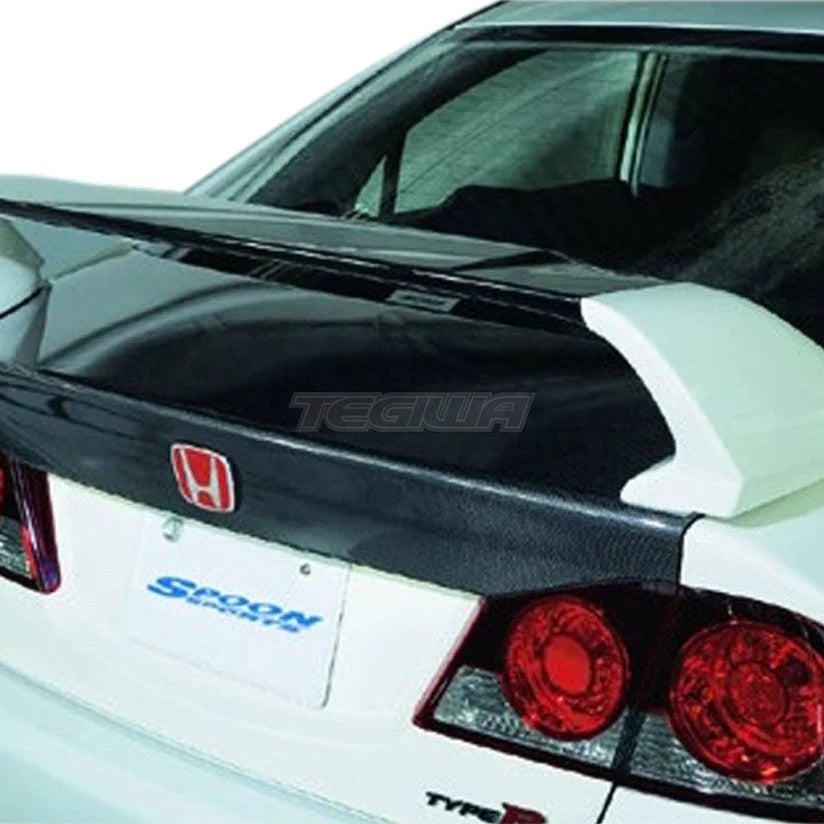 Spoon Sports Carbon Fibre Trunk Boot Lip Honda Civic Type-R FD2 07-11