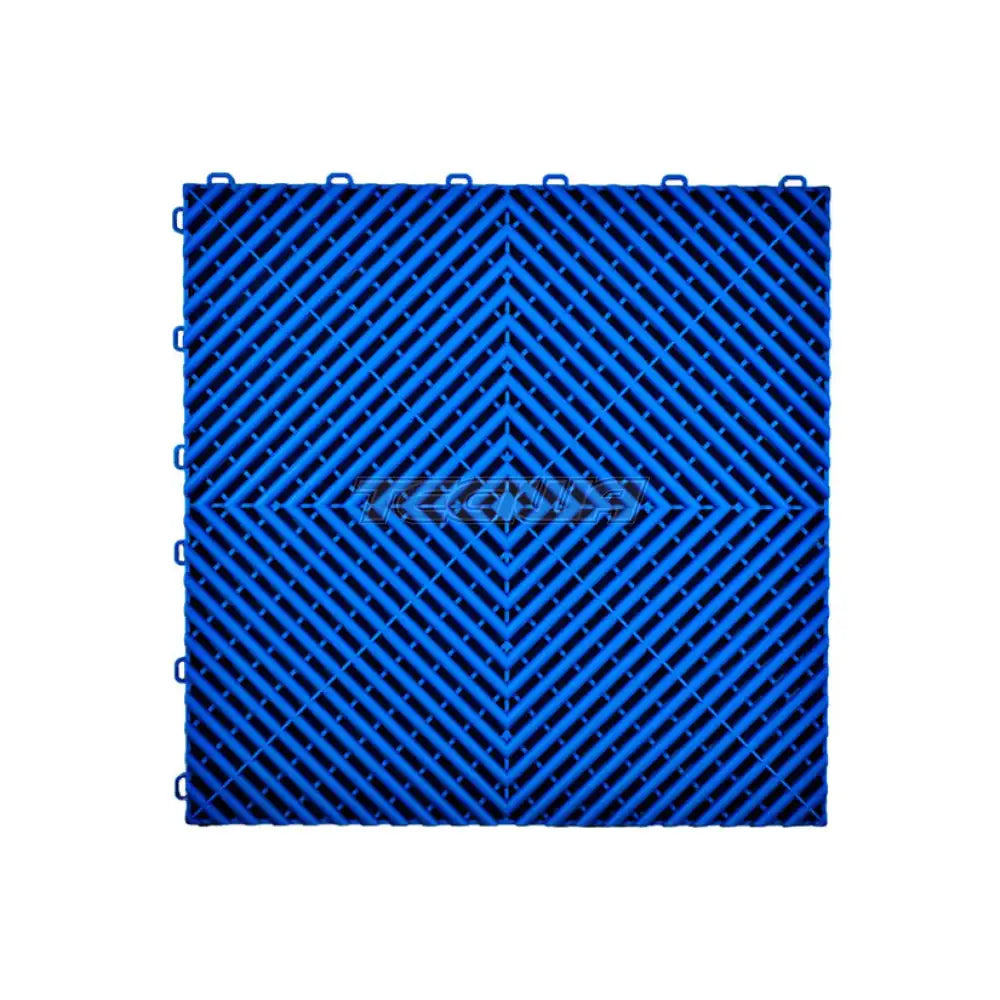 Tegiwa Duramat Vented Garage Workshop Floor Tile Modular Flooring 40x40cm Blue Accessories