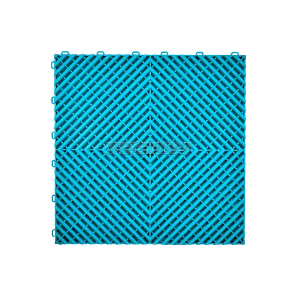 Tegiwa Duramat Vented Garage Workshop Floor Tile Modular Flooring 40x40cm Turquoise Accessories