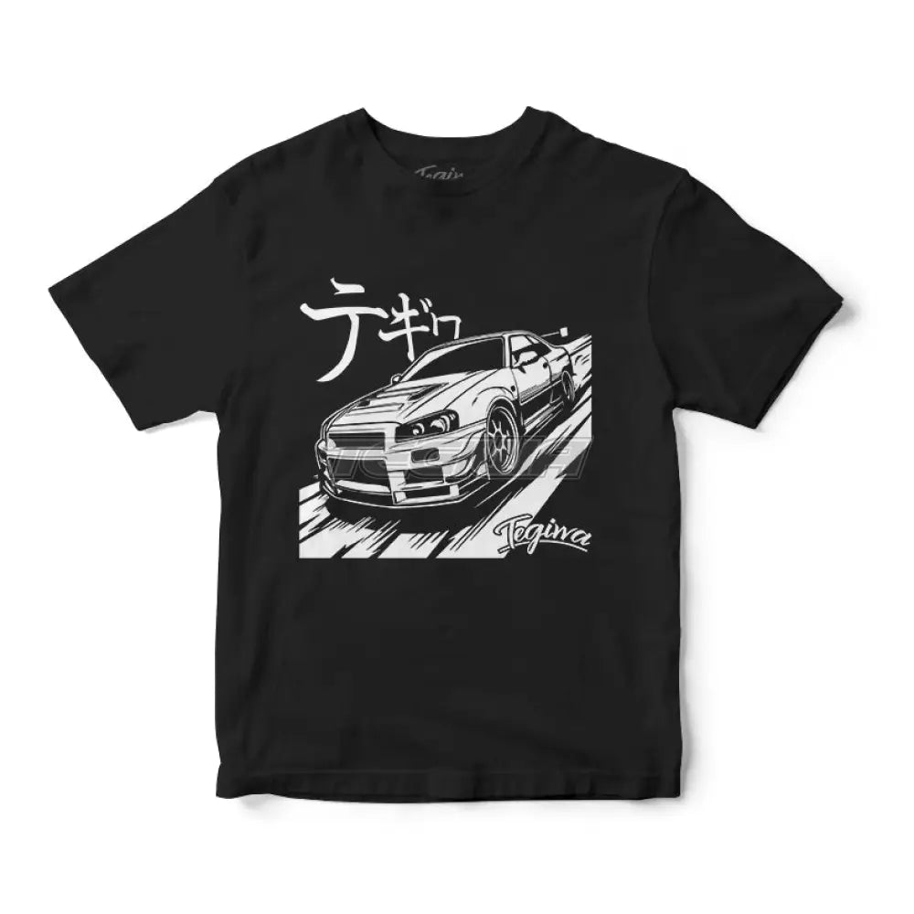 日産スカイラインGTR R34 Tシャツ MINIGTLBWK R34 GT-R ブラジル限定