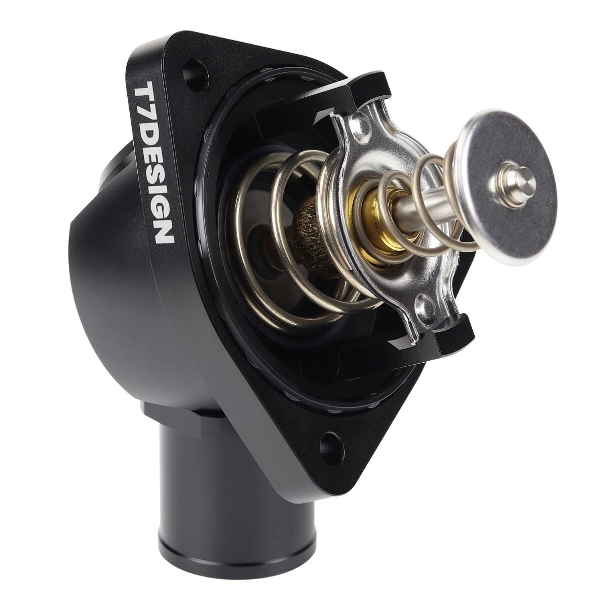 T7Design Swivel Neck Thermostat Housing Black Honda K-Series K20
