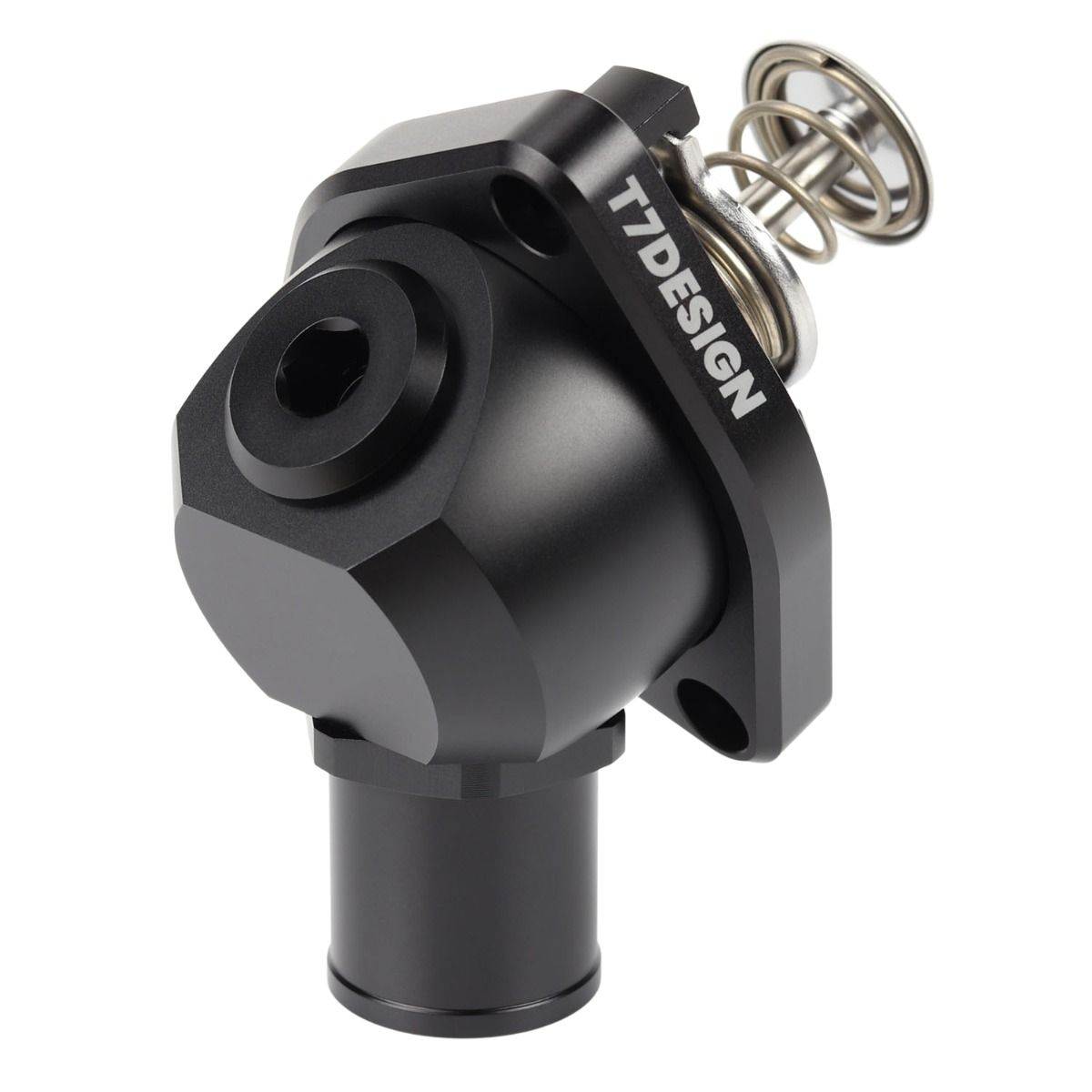 T7Design Swivel Neck Thermostat Housing Black Honda K-Series K20