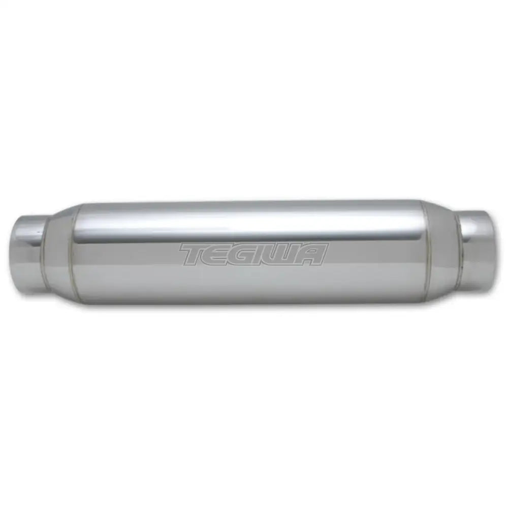Vibrant Performance Bottle Style Resonator 2.25In Inlet / 3.5In Round X 12In 2.25 Outlet Exhaust