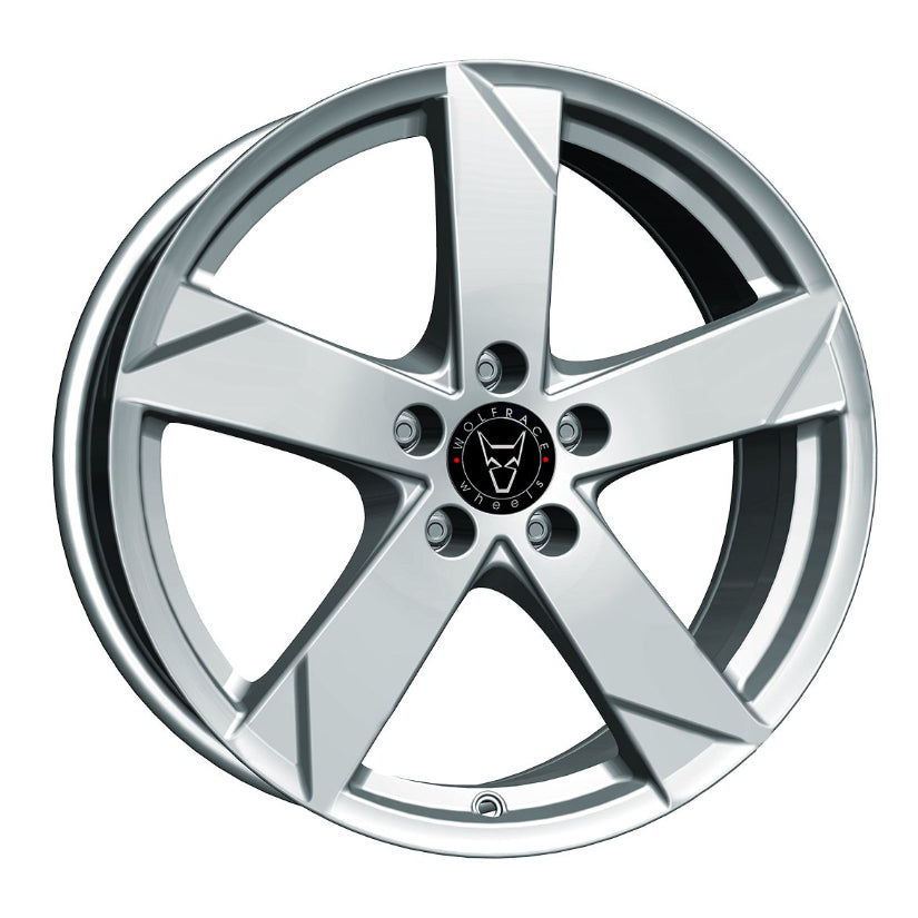 Wolfrace Eurosport TUV Kodiak Alloy Wheel 16x7 ET46 5x112 Polar Sillver 66.6mm CB