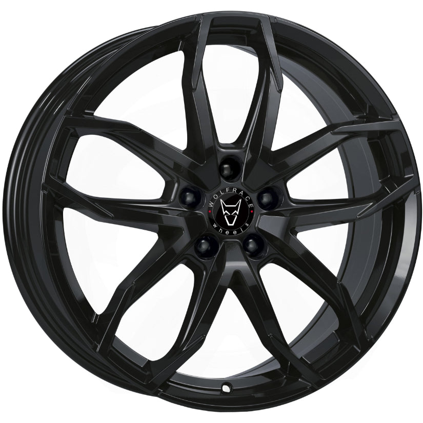 Wolfrace Eurosport TUV Lucca Alloy Wheel 17x6.5 ET45 4x100 Diamond Black 63.3mm CB