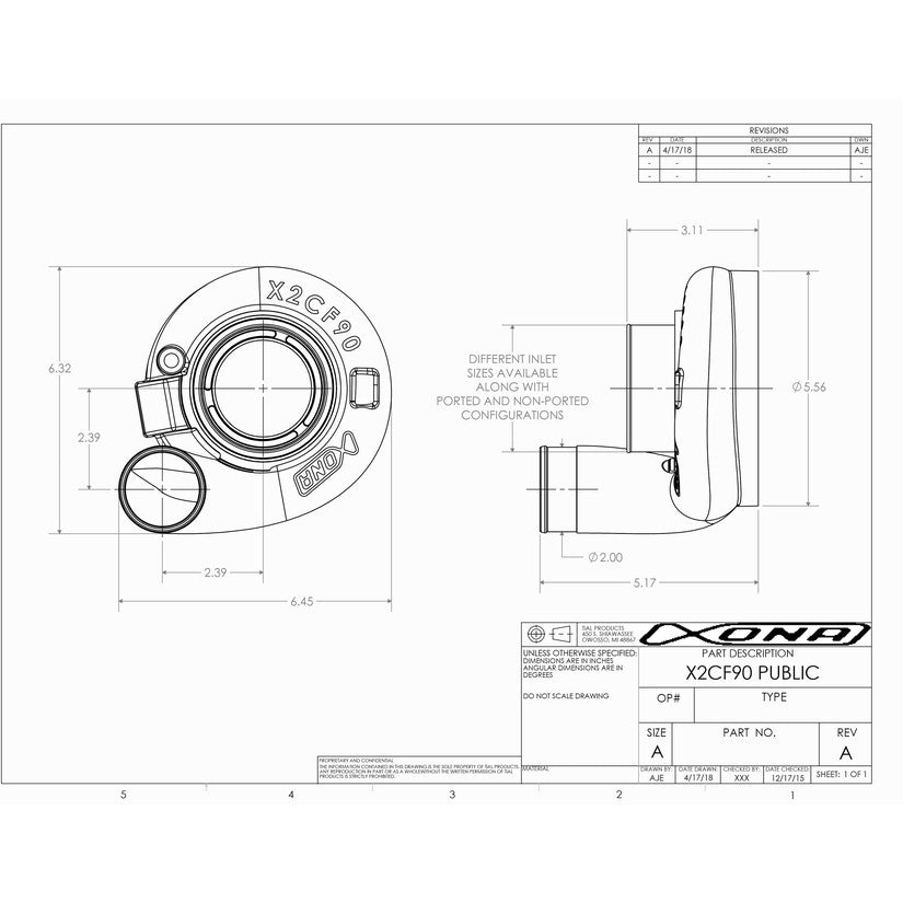 Xona Rotor X2CF90 XR7064 Performance Turbo 370-720 BHP