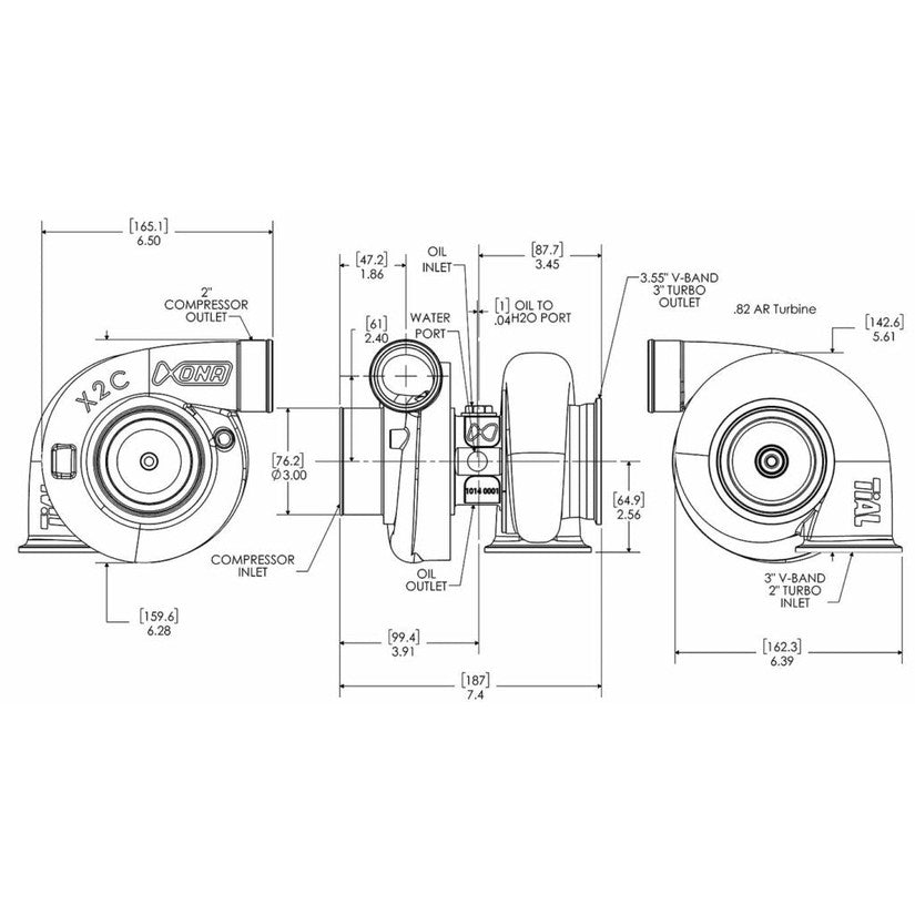 Xona Rotor X2C XR7864 Performance Turbo  410-820 BHP