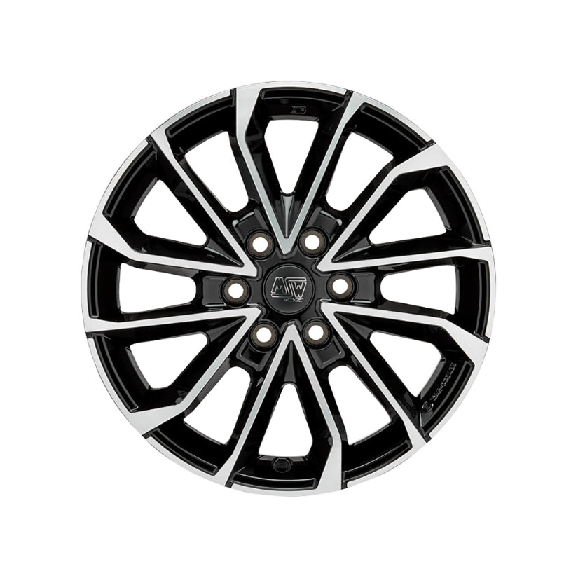 MSW Urban Cross 42 Van Alloy Wheel 19x7.5 ET52.5 6x120 Gloss Black Full Polished 74.6mm CB