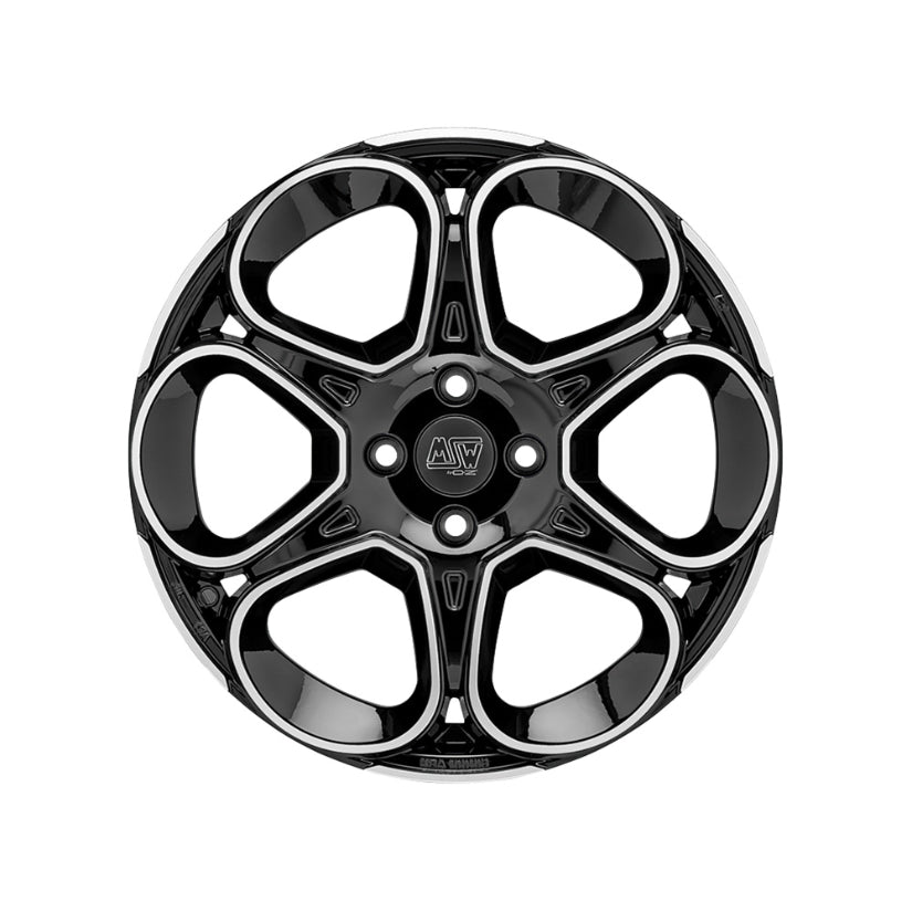 MSW Urban Cross 83 Alloy Wheel 17x7 ET32 4x108 Gloss Black Full Polished 65.1mm CB