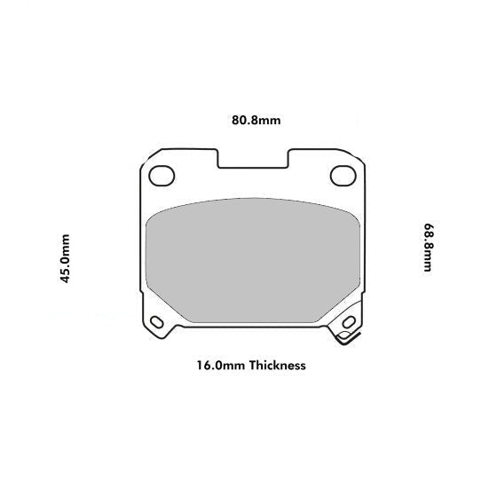 PBS ProTrack Brake Pads 0606PT - Rear