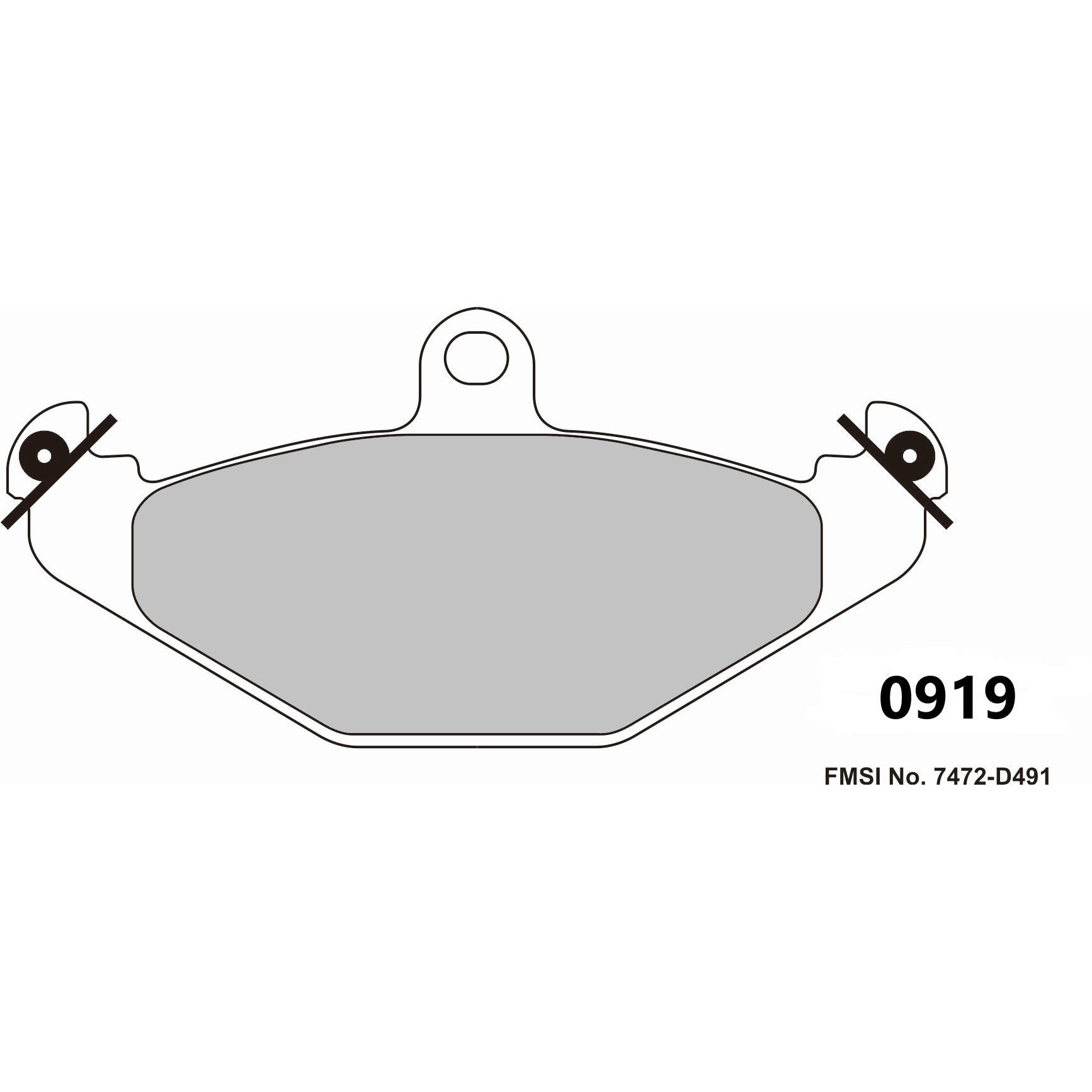 PBS ProRace Brake Pads 126mm x 59mm 0919PR - Rear