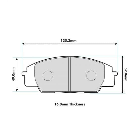 PBS ProComp S1 Brake Pads 0991PCS1 - Front