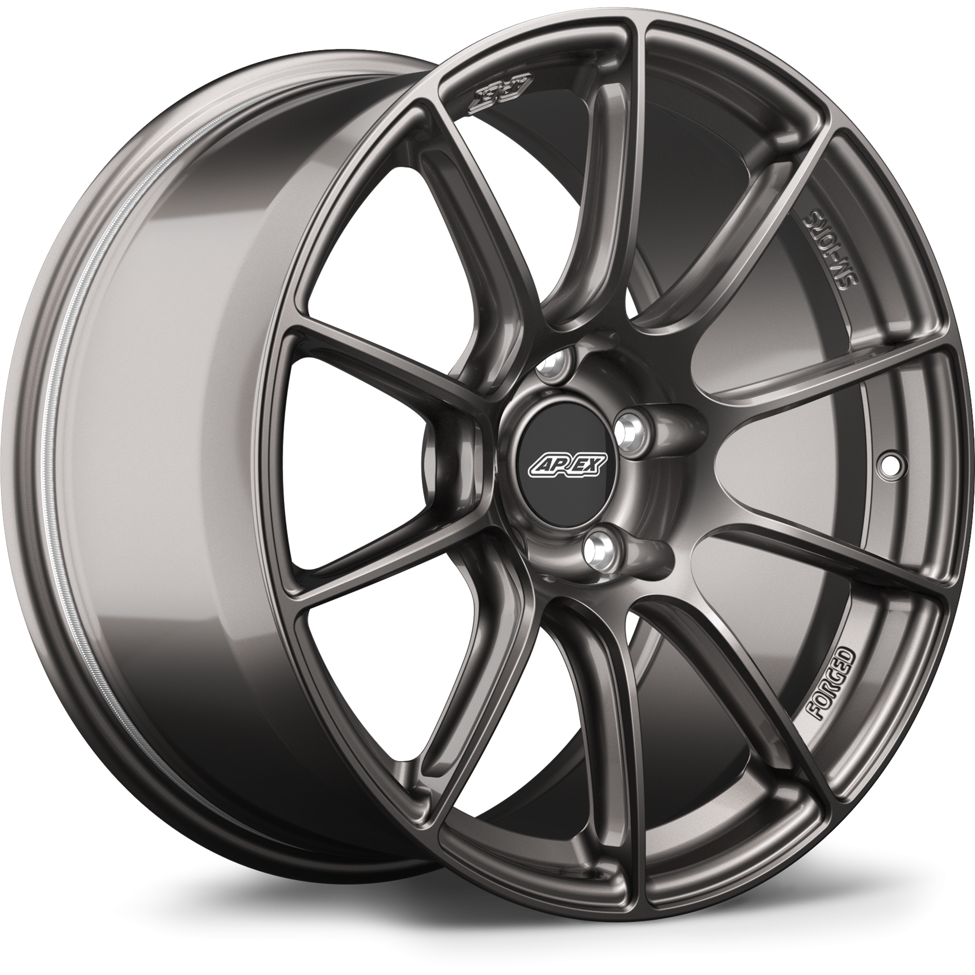 Apex SM-10RS Forged Alloy Wheel 18x11 ET52 5x114.3 Anthracite 70.5mm CB