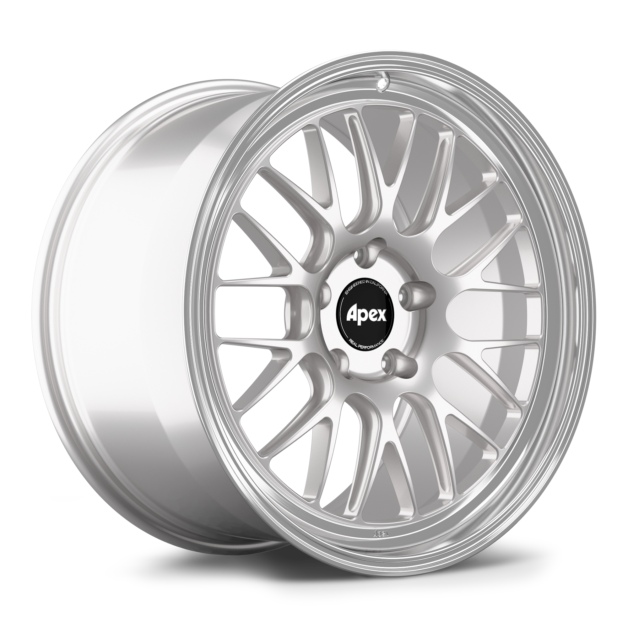 Apex ML-10RT Forged Alloy Wheel 20x11.5 ET72 5x130 Race Silver - Machined Lip 71.6mm CB