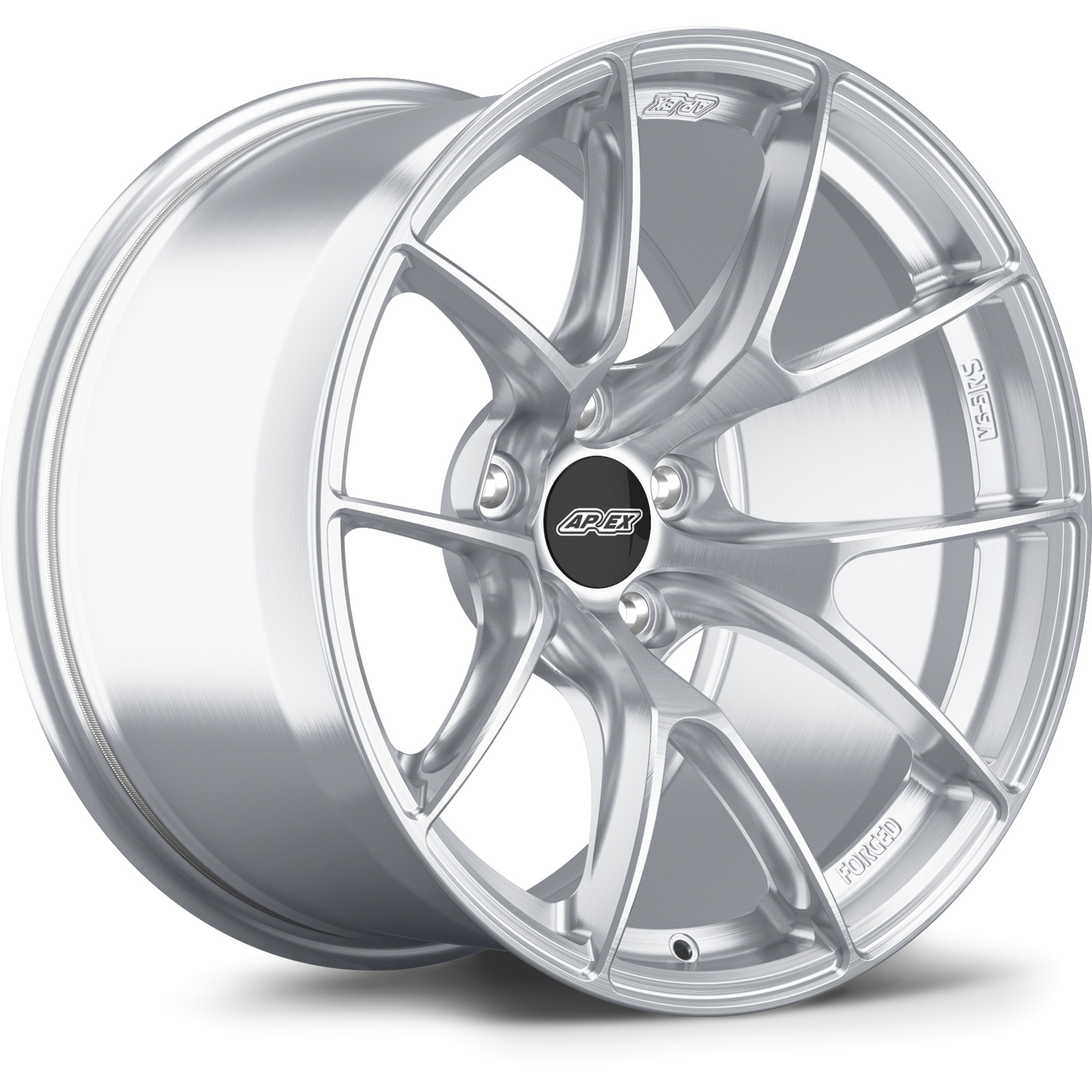 Apex VS-5RS Forged Alloy Wheel 18x10.5 ET22 5x120 Brushed Clear 72.56mm CB