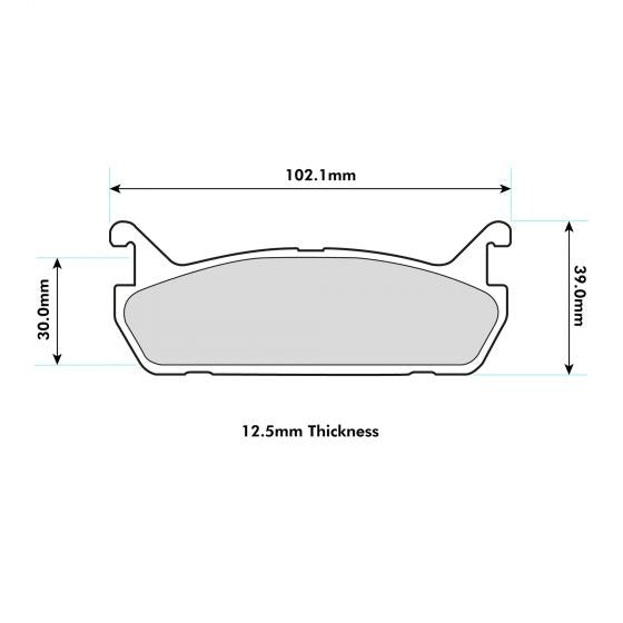 PBS ProTrack Brake Pads 1180PT - Rear