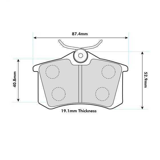 PBS ProRace Brake Pads 1192PR - Rear