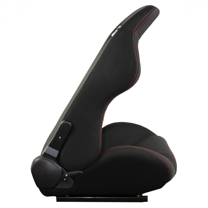RRS Reclining Bucket Seat Black With Slider Non-FIA