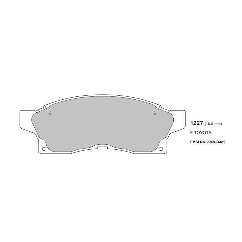 PBS ProRace Brake Pads 119.7mm x 47.3mm 1227PR - Front