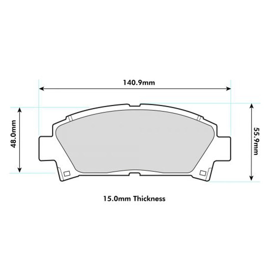 PBS ProTrack Brake Pads 1352PT - Front