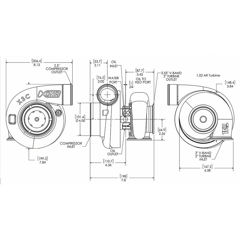 Xona Rotor X3C XR8269S Performance Turbo 430-860 BHP