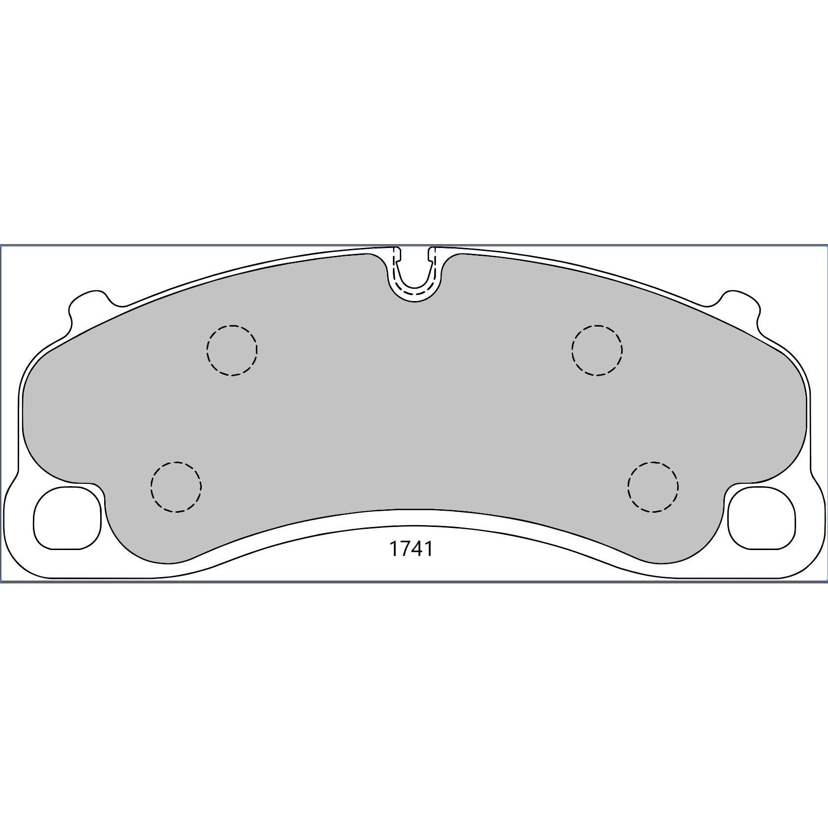 PBS ProComp S1 Brake Pads 1741PCS1 - Front
