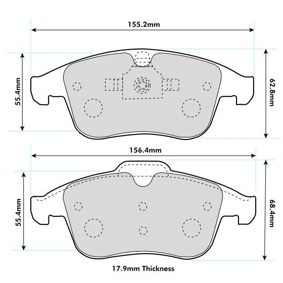 PBS ProTrack Brake Pads 1765PT - Front
