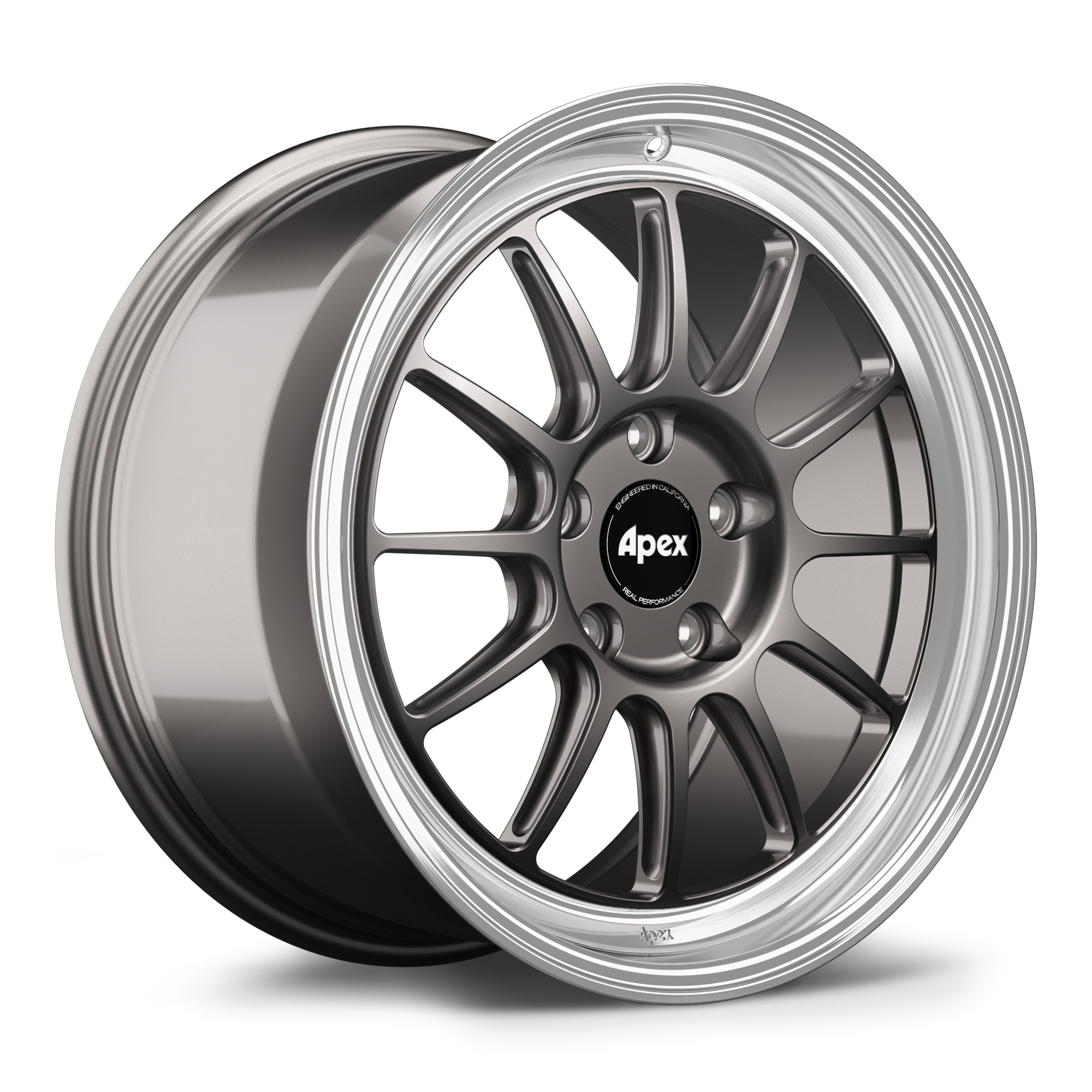 Apex SL-12RT Forged Alloy Wheel 18x10 ET42 5x120mm - Machined Lip - Anthracite 67.1mm CB