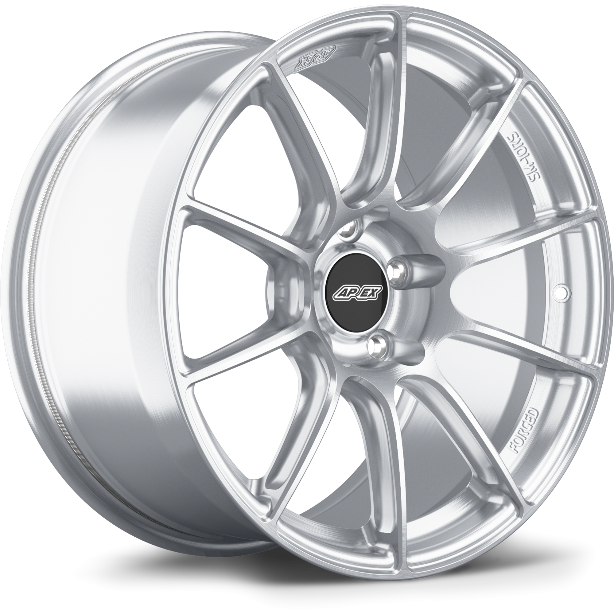 Apex SM-10RS Forged Alloy Wheel 18x10.5 ET44 5x130 Brushed Clear 71.6mm CB