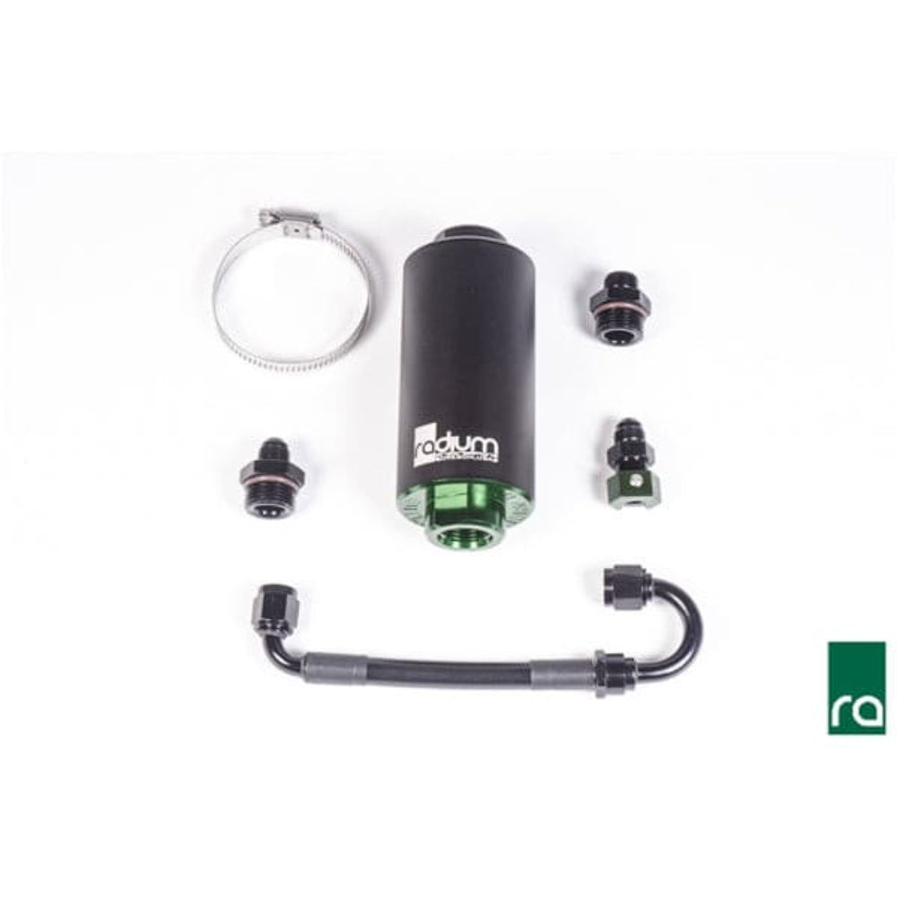 Radium Engineering Fuel Filter Kit With 10 Micron Stainless Filter Porsche 996/997.1 AWD