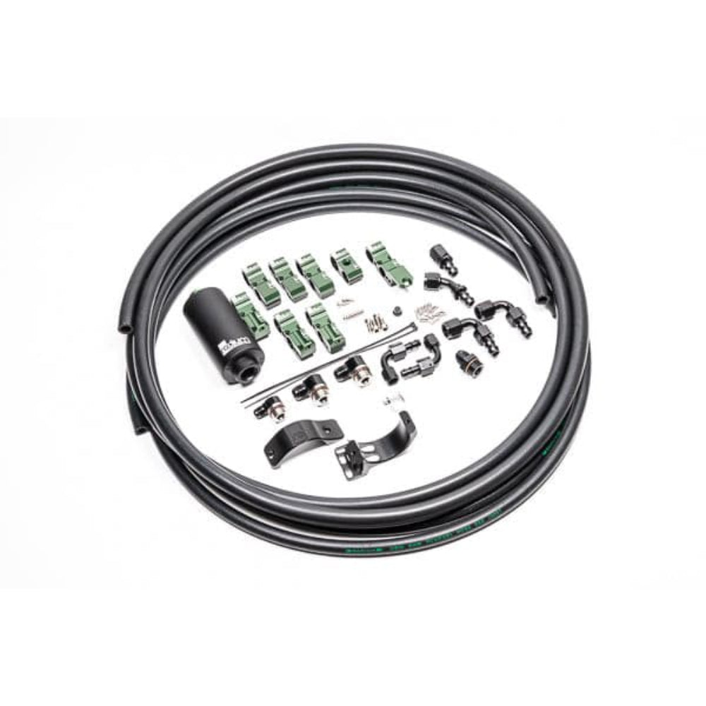 Radium Engineering Fuel Hanger Plumbing Kit Stainless Filter Late Nissan