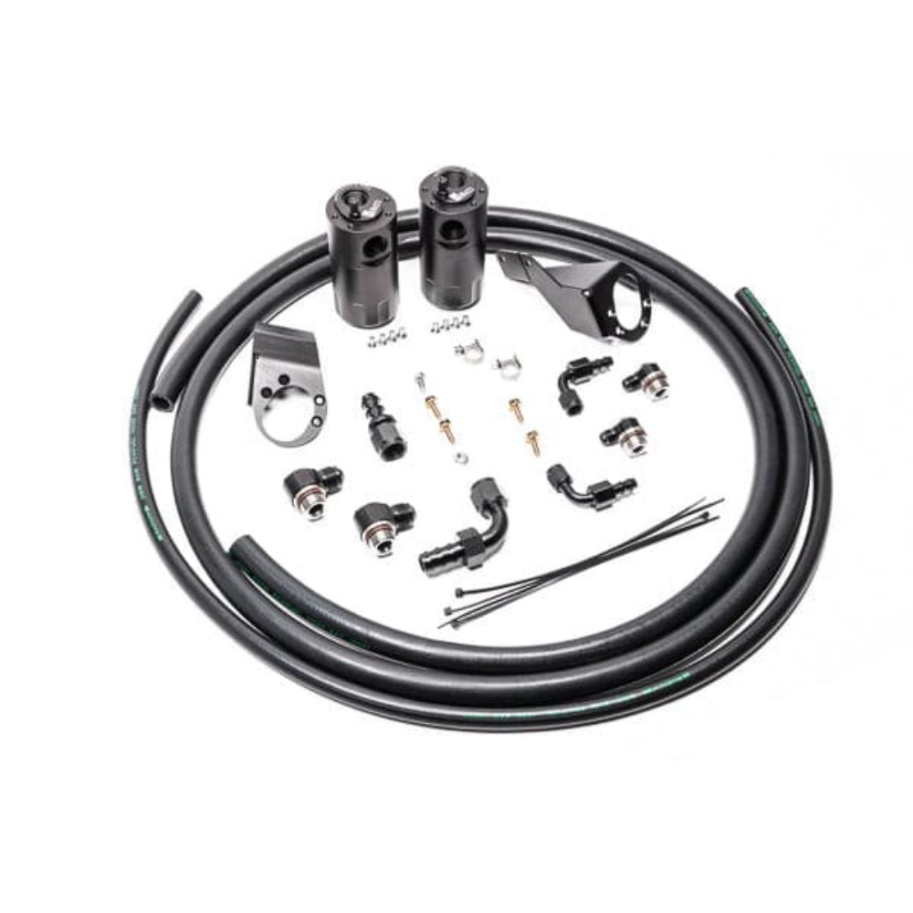 Radium Engineering Dual Catch Can Kit - Fluid Lock Nissan S13 89-94