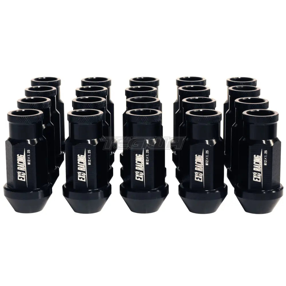 20 x Exoracing Wheel Nuts Forged Steel/Aluminium Aluminium / Black / M12x1.5 Wheel Nuts & Studs