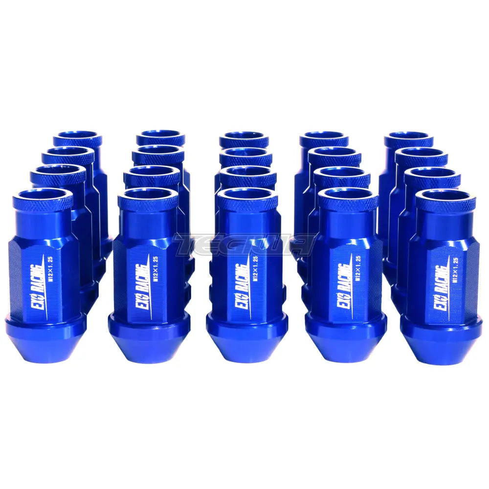 20 x Exoracing Wheel Nuts Forged Steel/Aluminium Aluminium / Blue / M12x1.5 Wheel Nuts & Studs