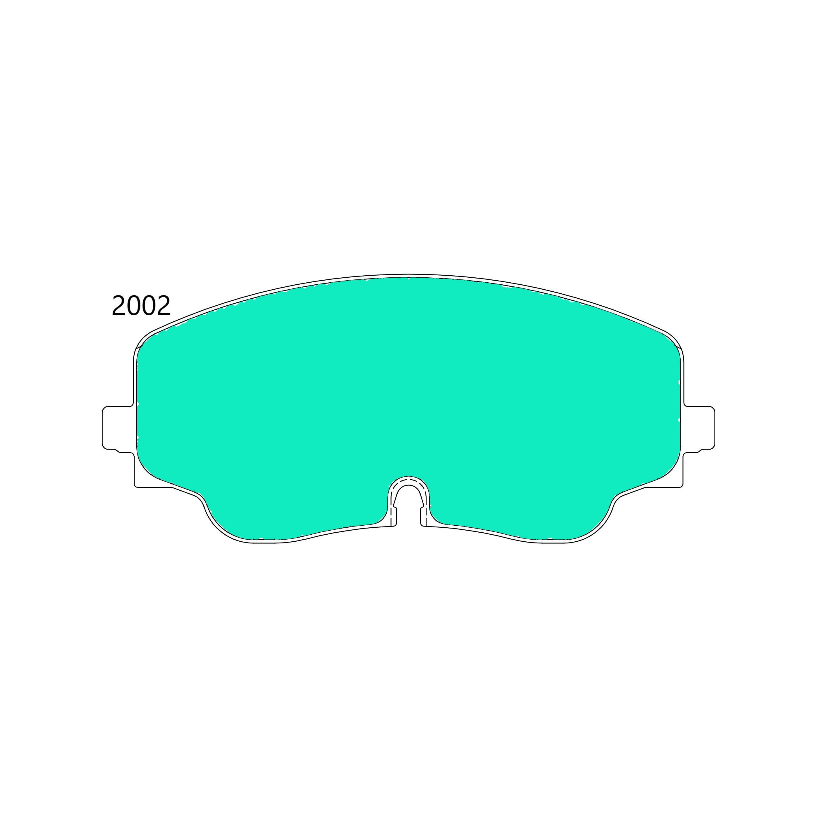 PBS ProTrack Brake Pads 178.2mm x 78.9mm 2002PT - Front