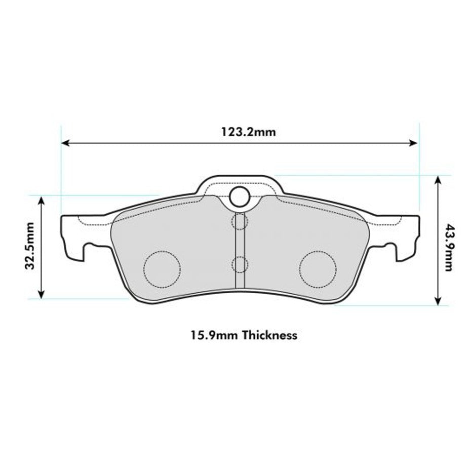 PBS ProRace Brake Pads 2006PR - Rear
