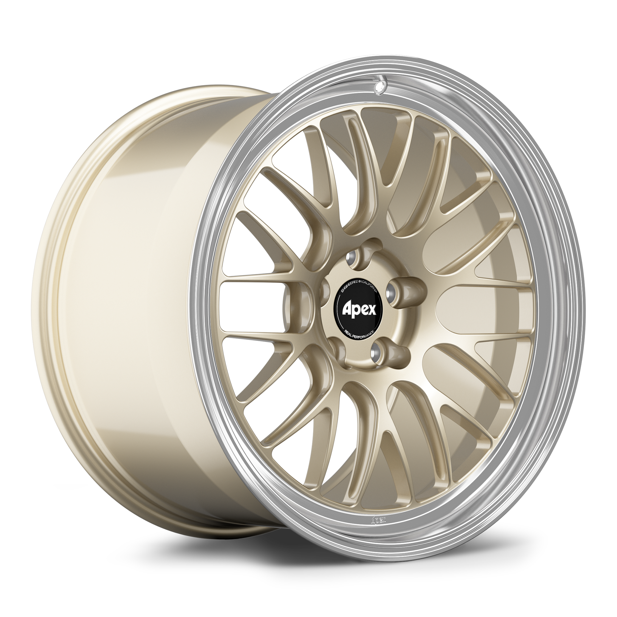 Apex ML-10RT Forged Alloy Wheel 20x12 ET50 5x120.65 Gloss Motorsport Gold - Machined Lip 70.3mm CB