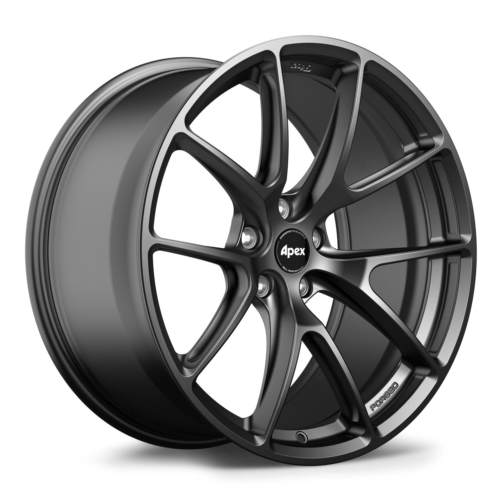Apex VS-5RX Forged Alloy Wheel 21x9 ET25 5x112 Satin Black 66.6mm CB